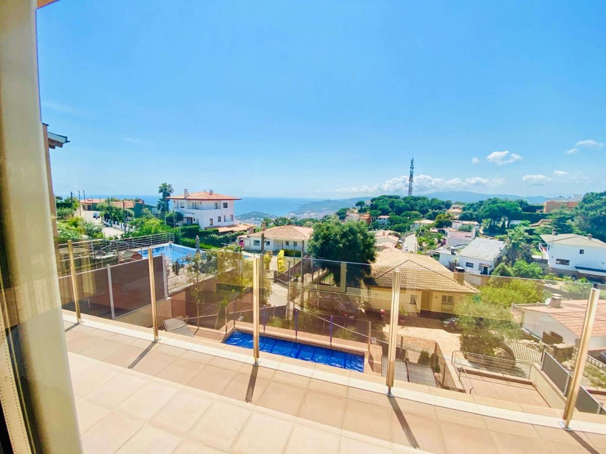 Luxury Villa Investingspain With Sea Views, Pool And Jacuzzi Lloret de Mar Bagian luar foto