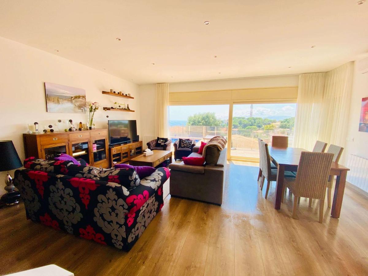 Luxury Villa Investingspain With Sea Views, Pool And Jacuzzi Lloret de Mar Bagian luar foto